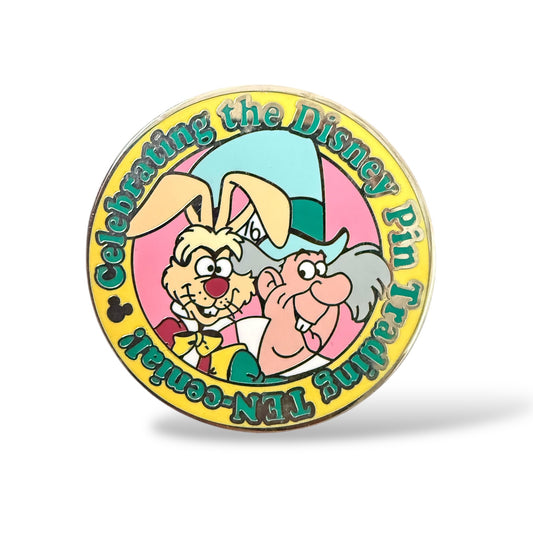 Cast Lanyard Alice in Wonderland TEN-cenial Mad Hatter and March Hare Hidden Mickey Pin