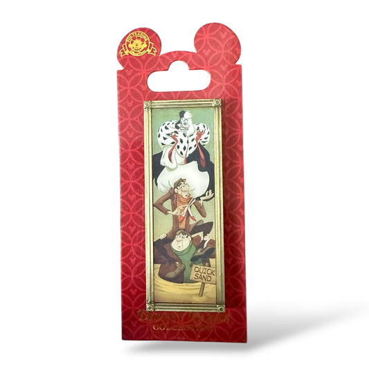 Disney Parks Haunted Mansion Villains Stretching Portrait Cruella De Vil, Horace, and Jasper Pin