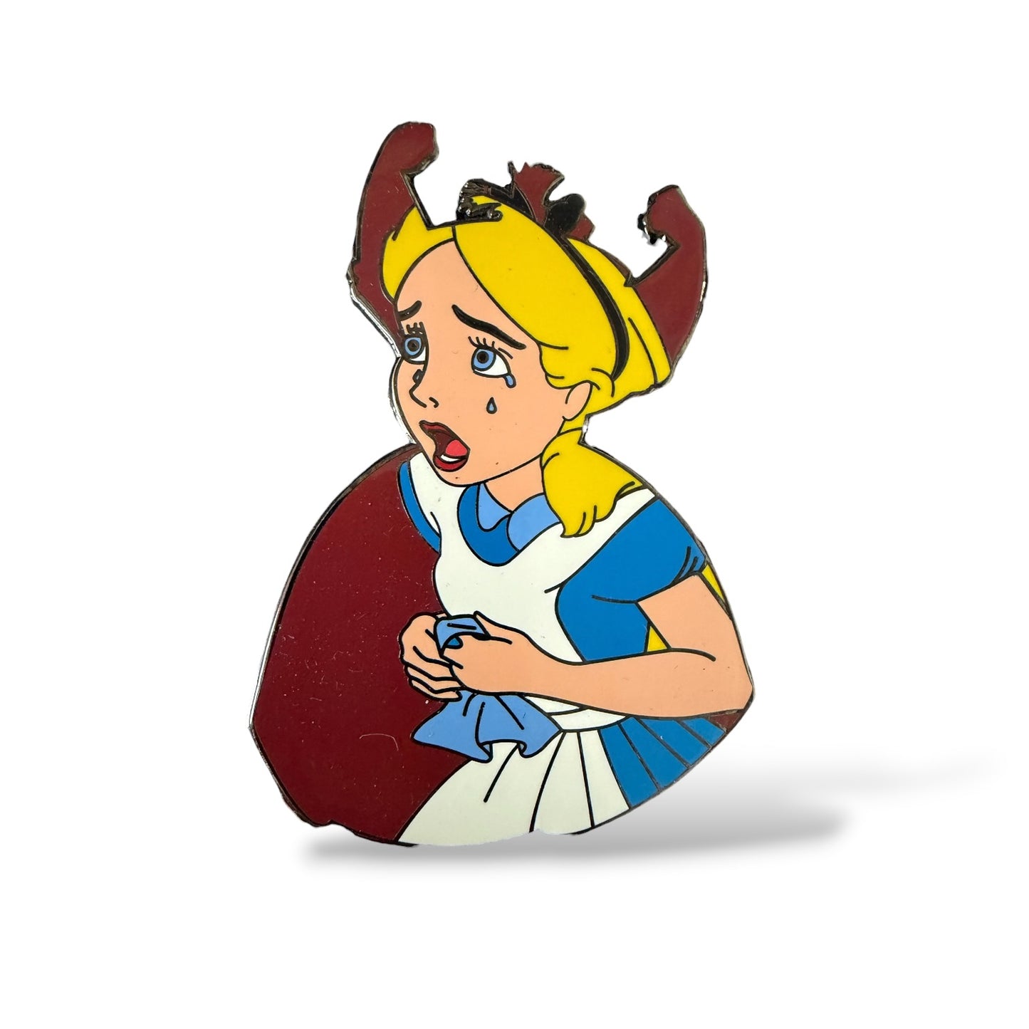 Alice in Wonderland Queen of Hearts Villain Silhouette Fantasy Pin