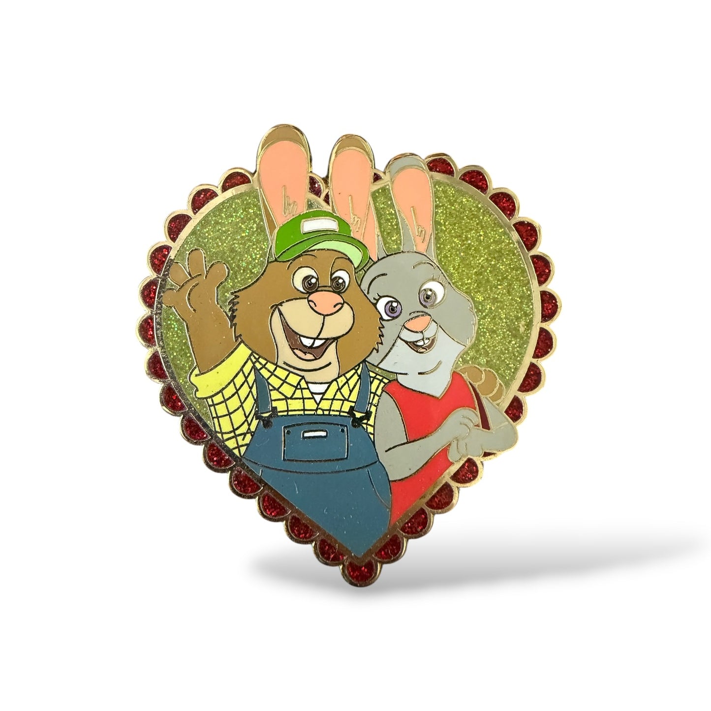 Zootopia Bonnie and Stu Heart Frame Fantasy Pin