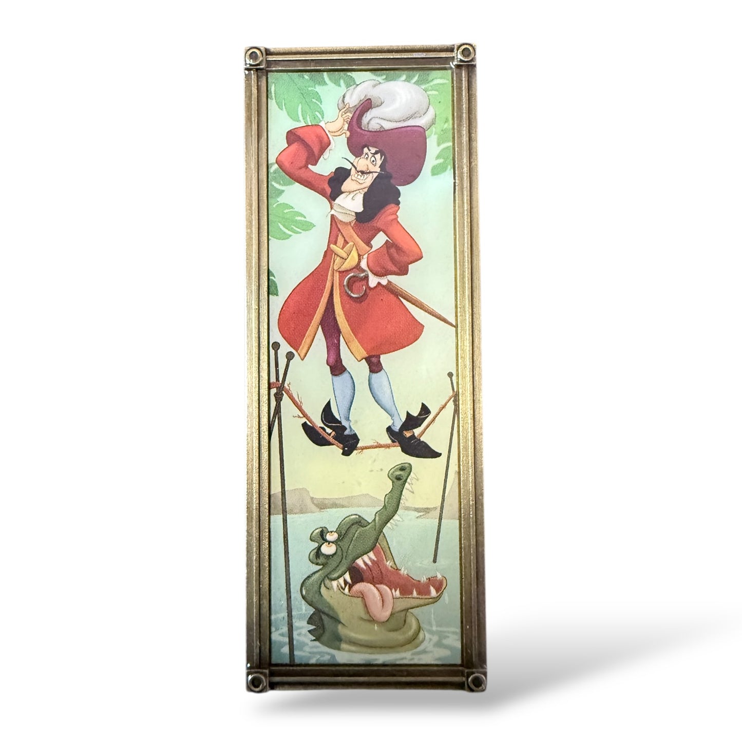 Disney Parks Haunted Mansion Villains Stretching Portrait Captain Hook and Tic Toc Croc Pin