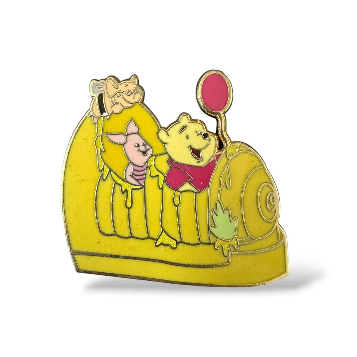 Winnie The Pooh and Piglet Riding Pooh Attraction Fantasy Pin