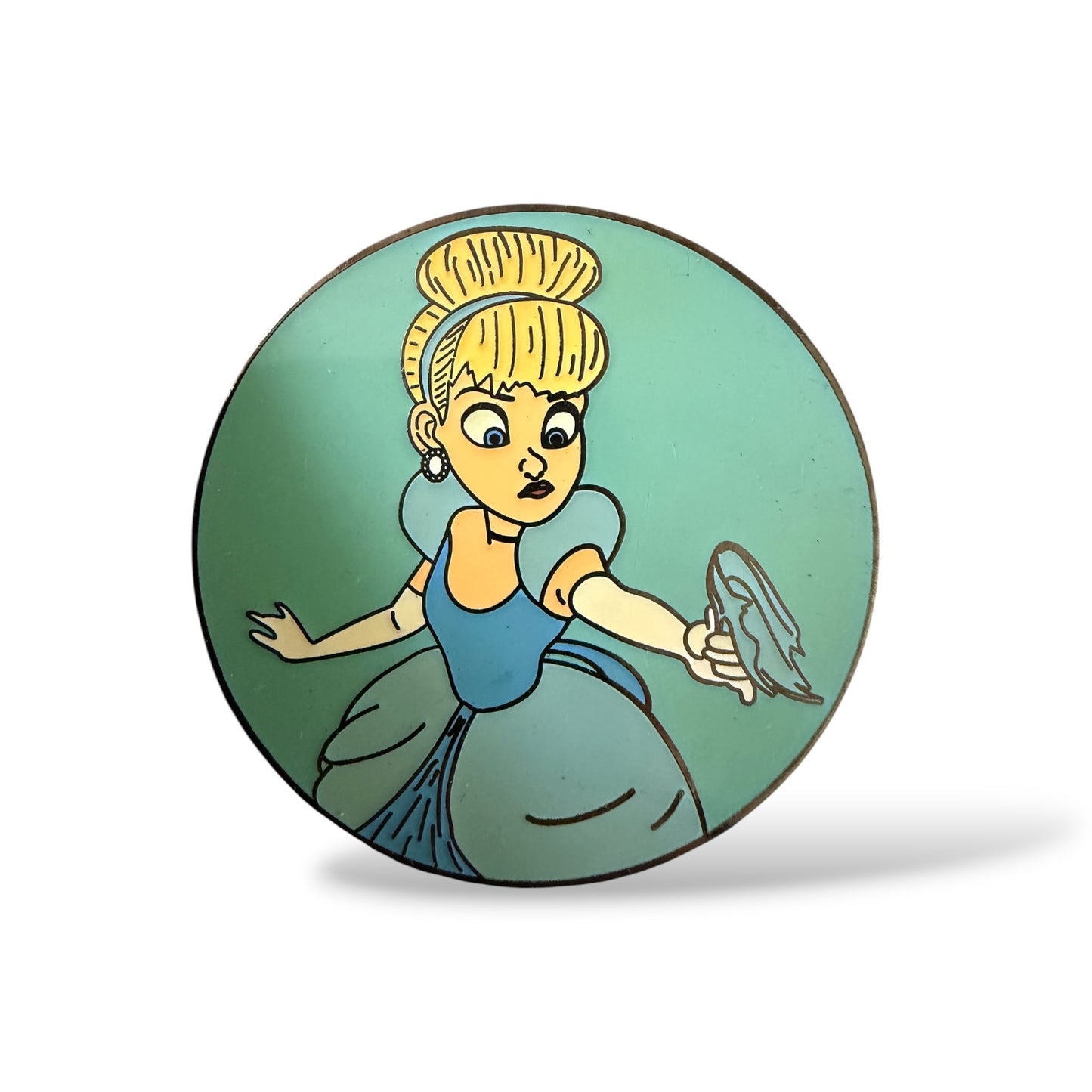 Cinderella Cut Glass Slipper Fantasy Pin