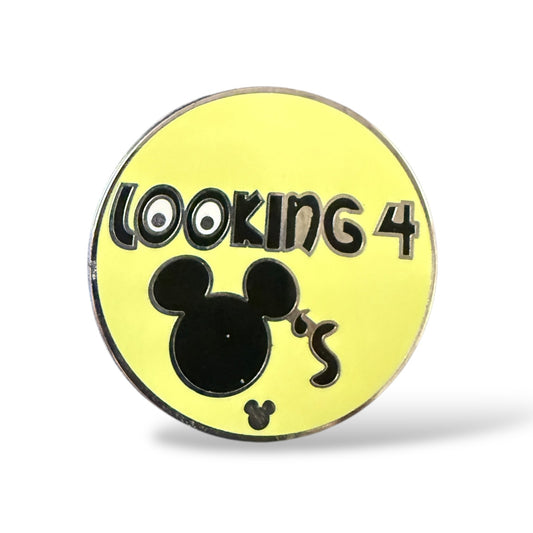Cast Lanyard Pin Trading Phrases Looking 4 Mickeys Hidden Mickey Pin