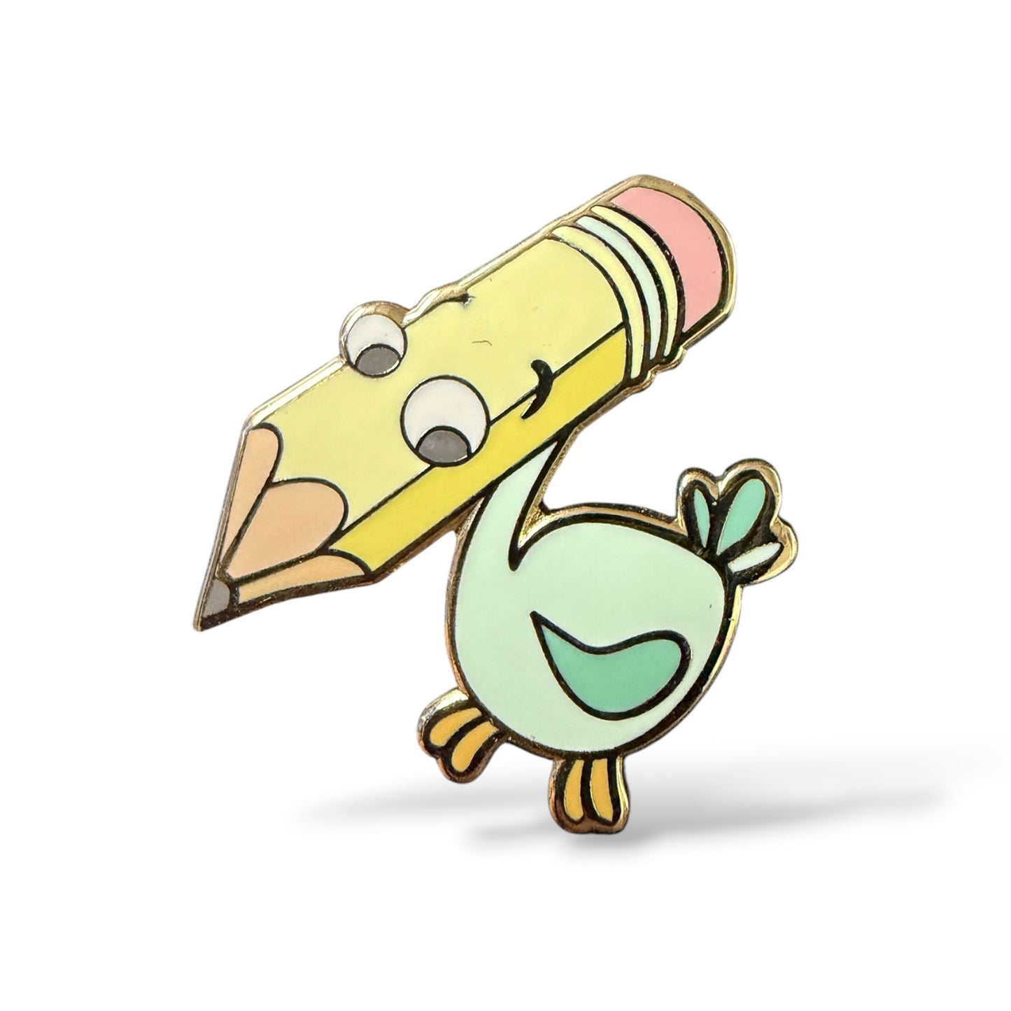 Alice in Wonderland Pencil Bird Fantasy Pin