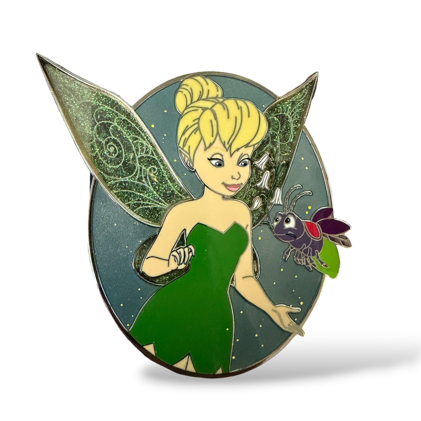 Tinker Bell Stain Glass Wings with Firefly Fantasy Pin