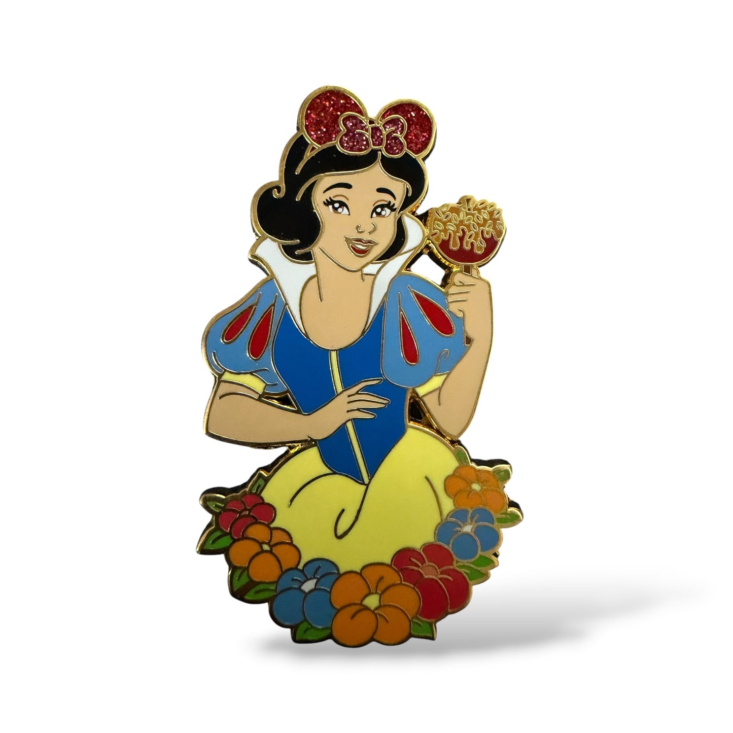 Snow White Minnie Ears with Candy Apple Fantasy Pin