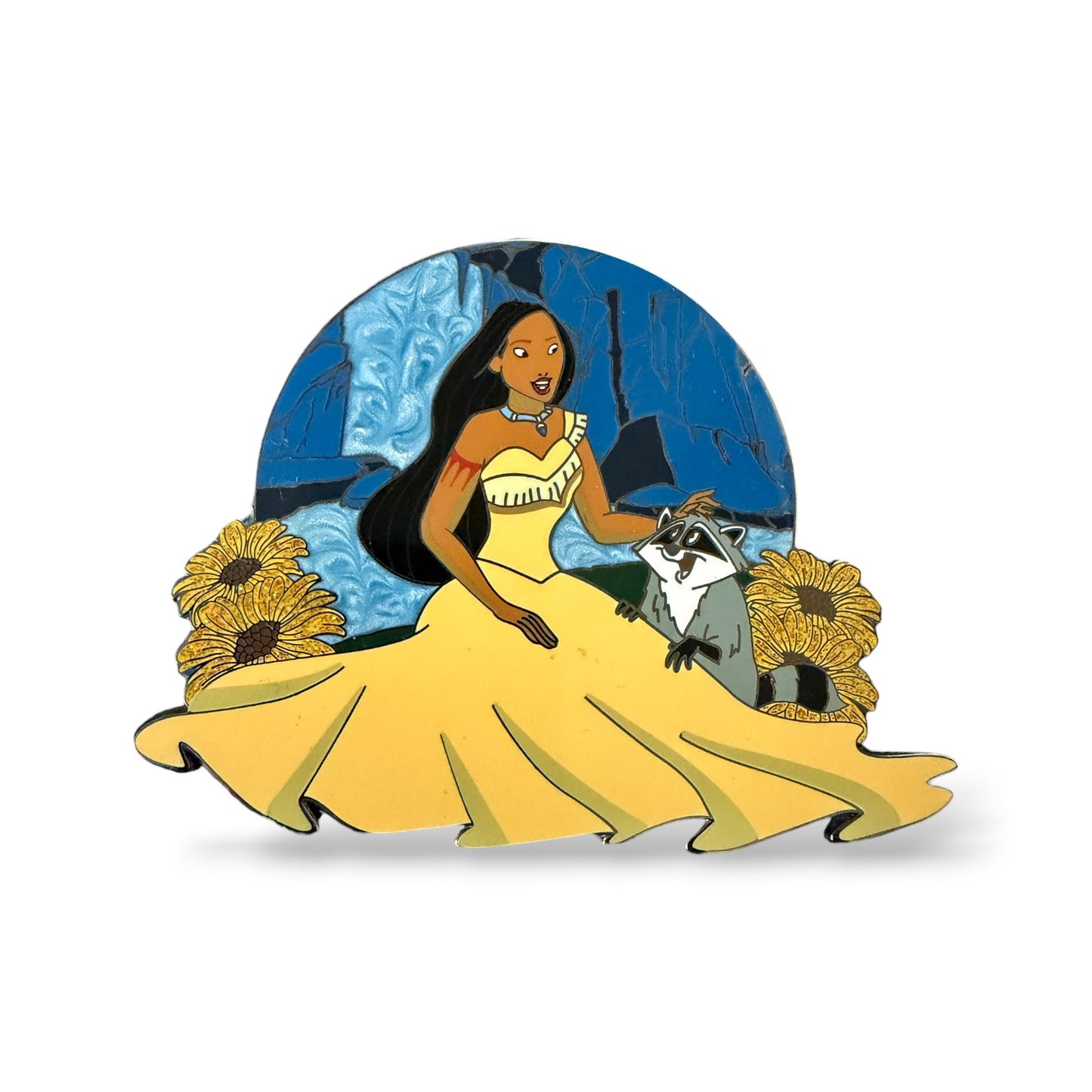 Pocahontas Ballgown Meeko Fantasy Pin