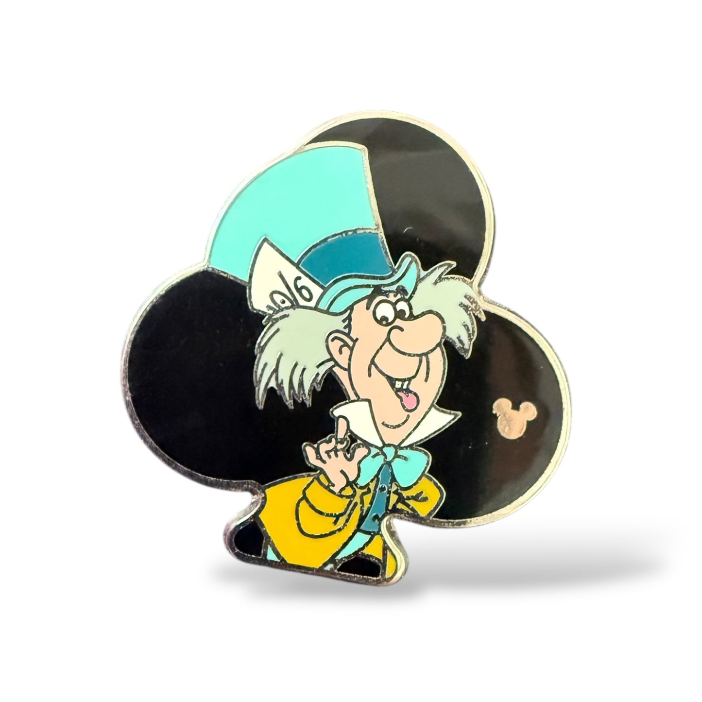 Cast Lanyard Alice in Wonderland Playing Card Suits Mad Hatter Hidden Mickey Pin