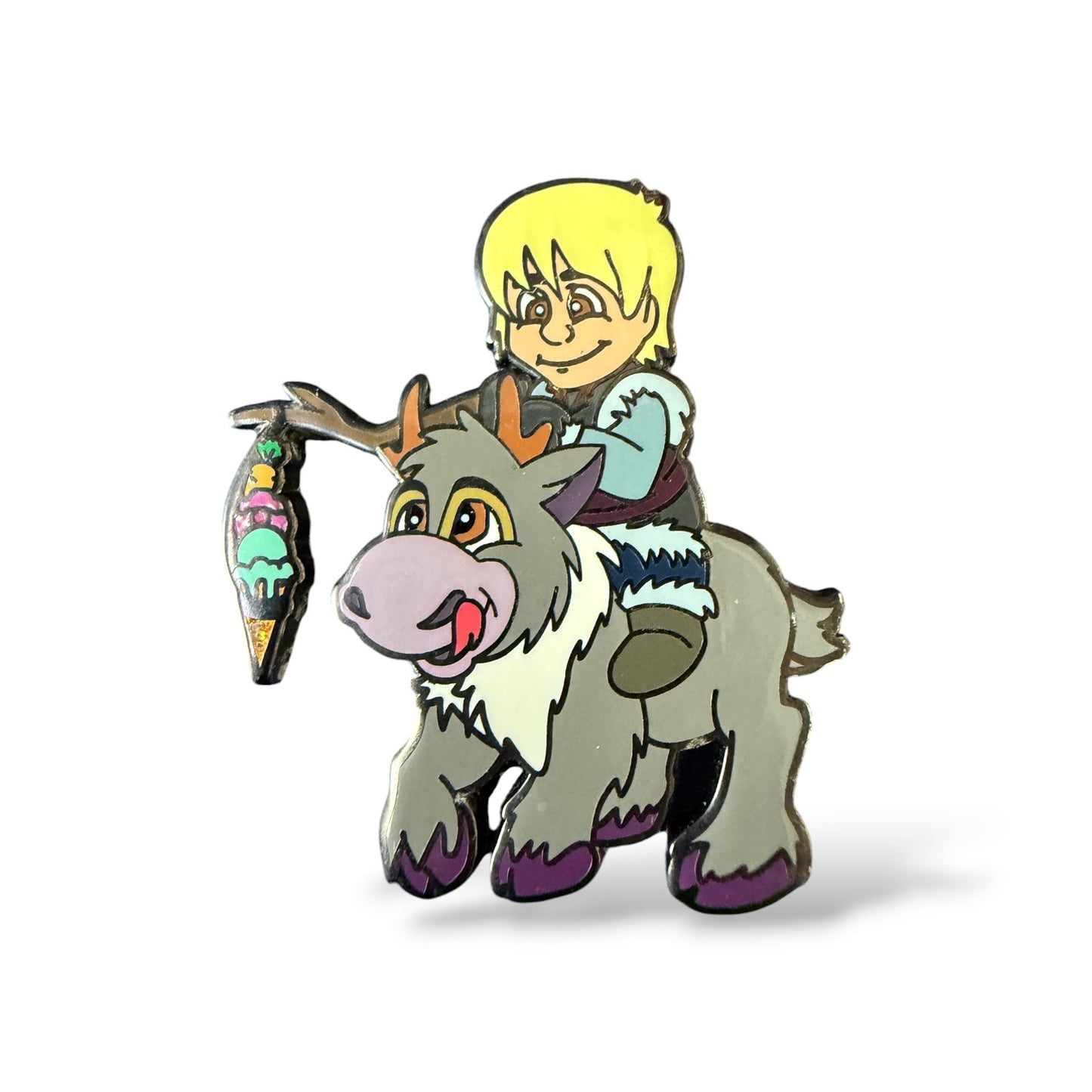 Frozen Kristoff and Sven Ice Cream Fantasy Pin