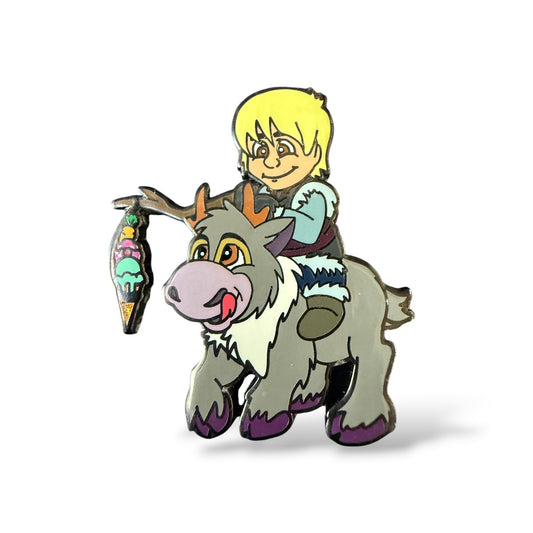Frozen Kristoff and Sven Ice Cream Fantasy Pin