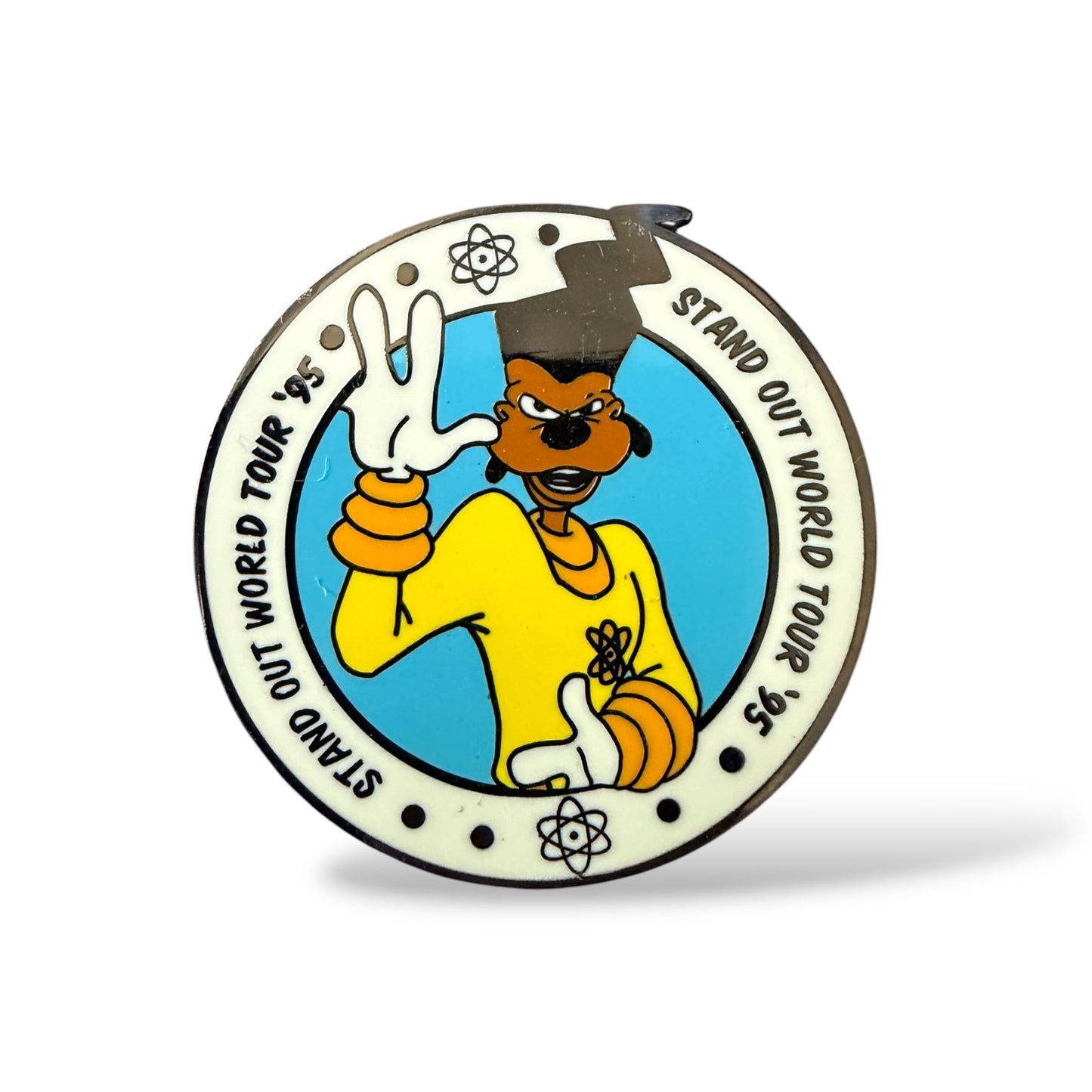 A Goofy Movie Powerline World Tour Button Fantasy Pin