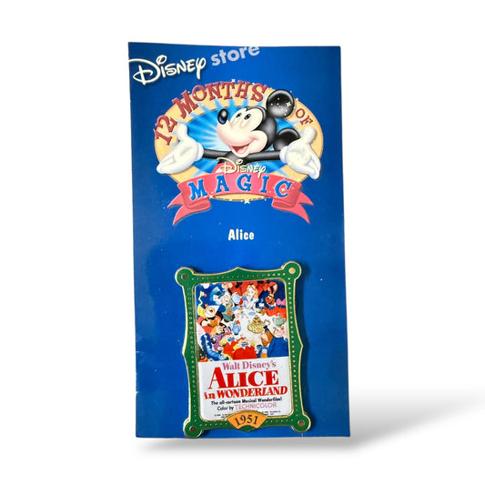 Disney Store 12 Months of Magic Movie Poster Alice in Wonderland Pin