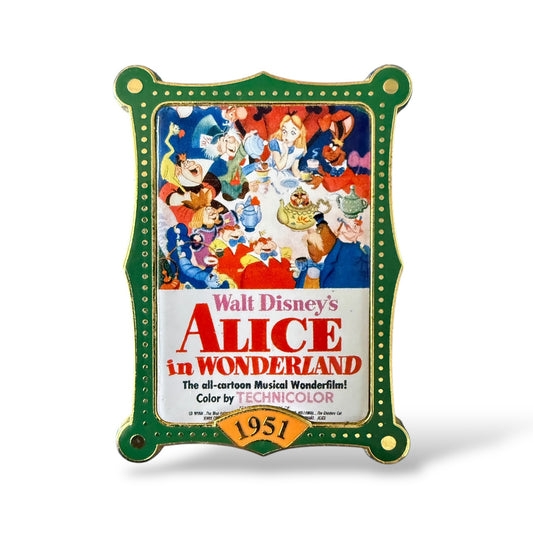 Disney Store 12 Months of Magic Movie Poster Alice in Wonderland Pin