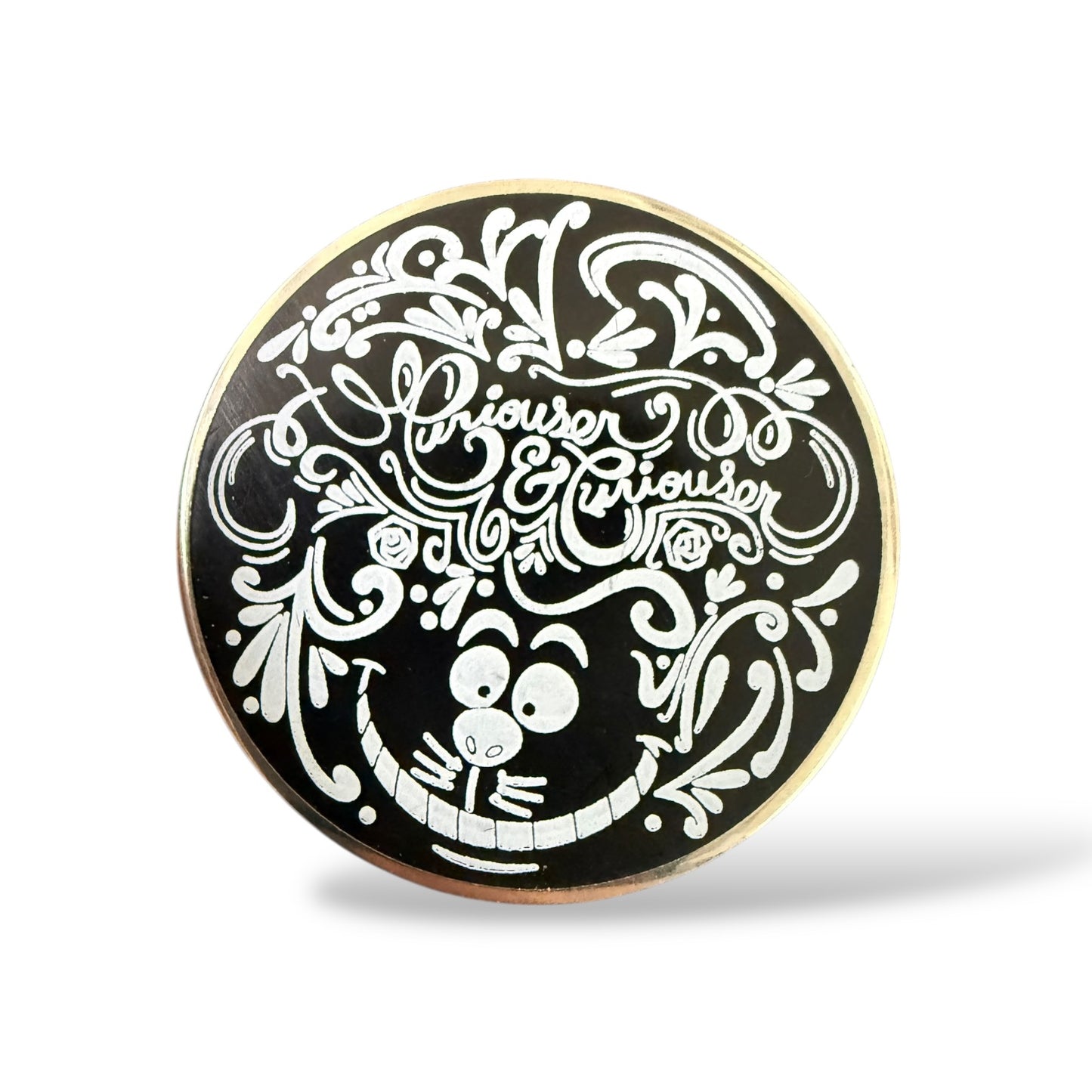 Disney Parks Alice in Wonderland Sketch Booster Cheshire Cat Pin