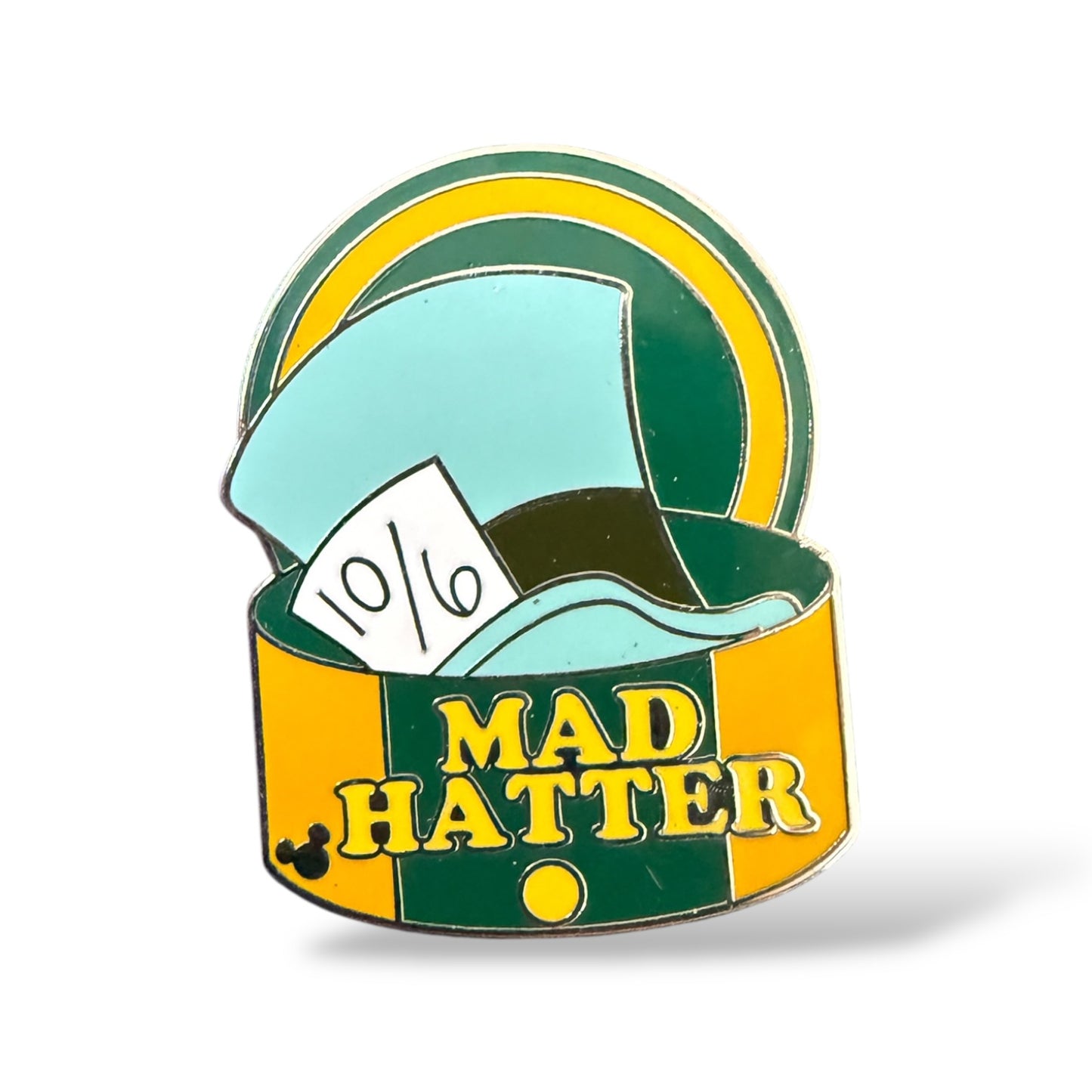 Cast Lanyard Hats Mad Hatter Hidden Mickey Pin