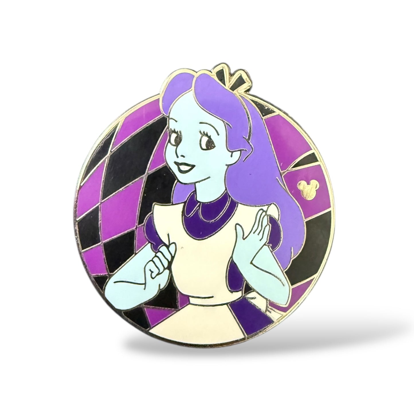 Cast Lanyard Mad Tea Party Alice Hidden Mickey Pin