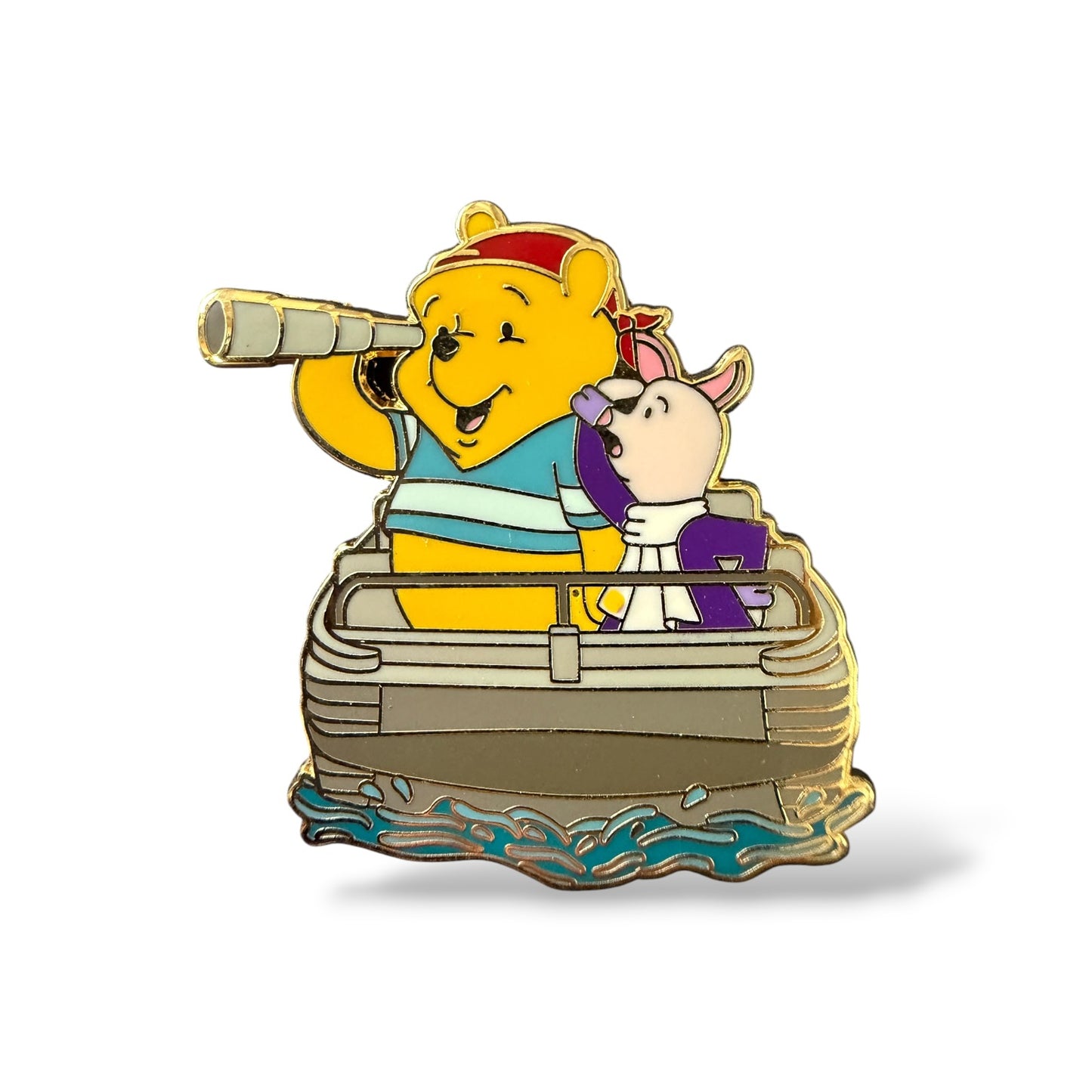 Winnie The Pooh and Piglet Aboard Pirates of The Caribbean Fantasy Pin