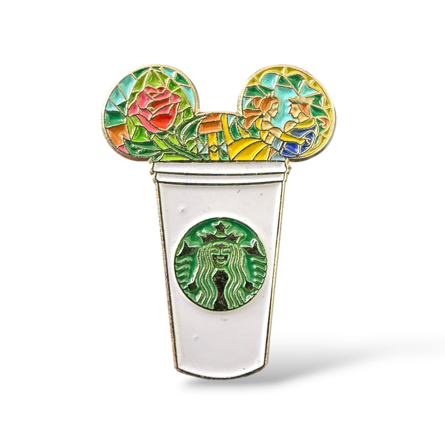 Beauty and The Beast Starbucks Cup Fantasy Pin