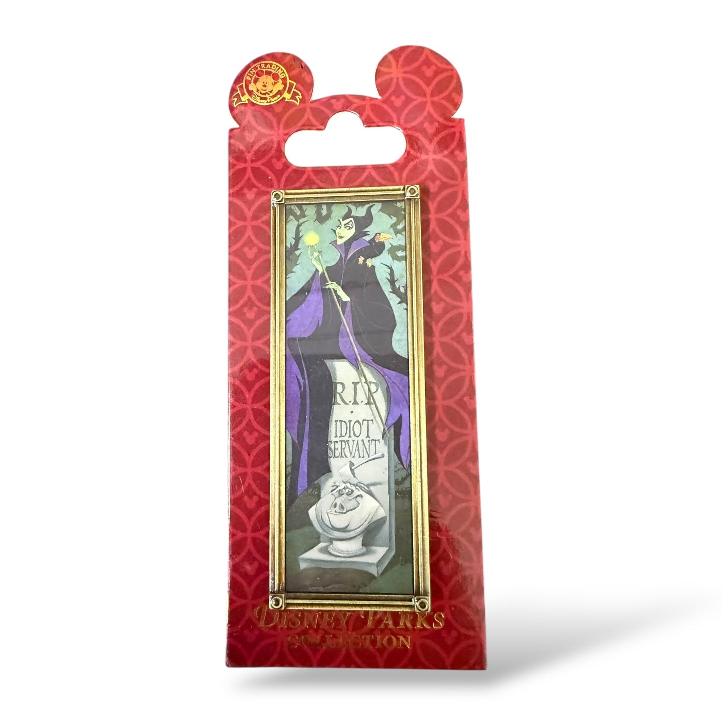 Disney Parks Haunted Mansion Villains Stretching Portrait Maleficent and Diablo Pin