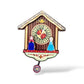 HKDL World of Frozen Anna and Elsa Cuckoo Clock Pin