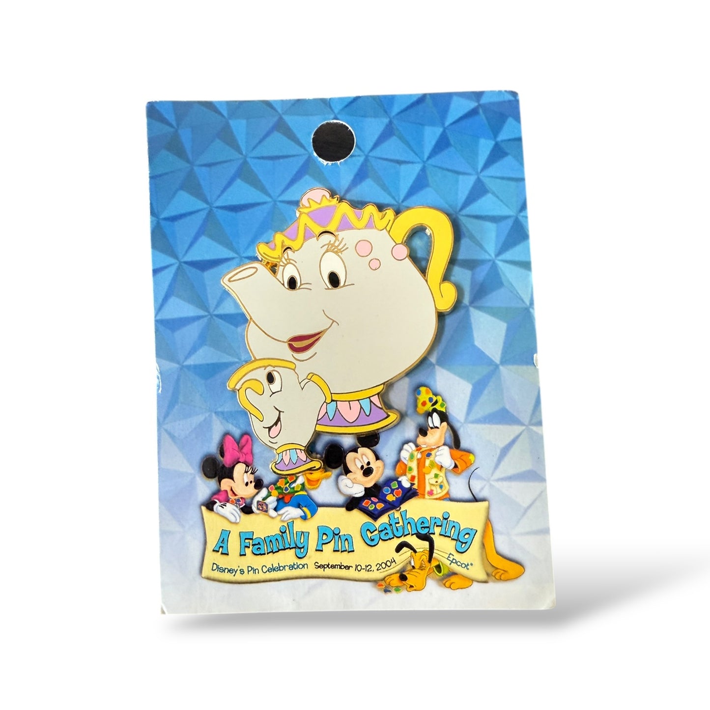 WDW A Family Pin Gathering Be Our Guest Mrs. Potts and Chip Pin