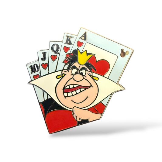 Cast Lanyard Villains Collection Queen of Hearts Hidden Mickey Pin