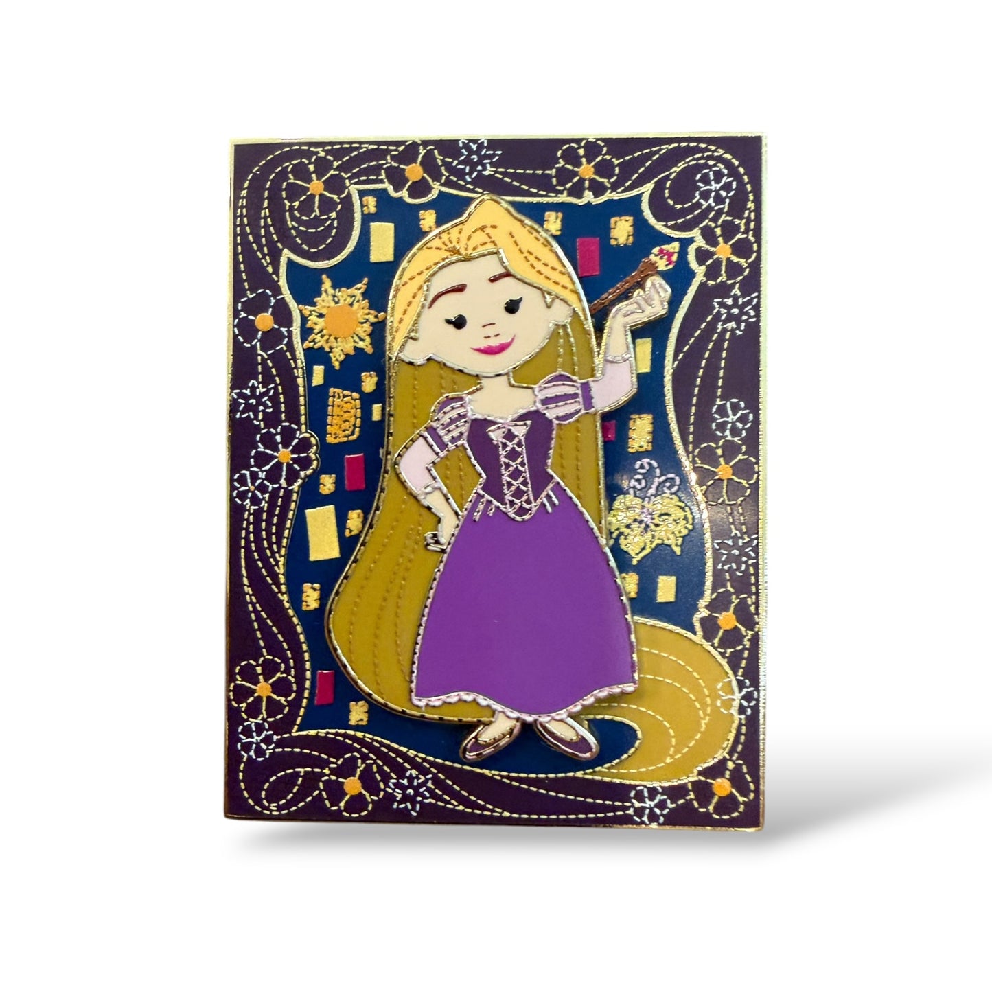 DSSH Cute Characters in Tapestry Rapunzel Pin