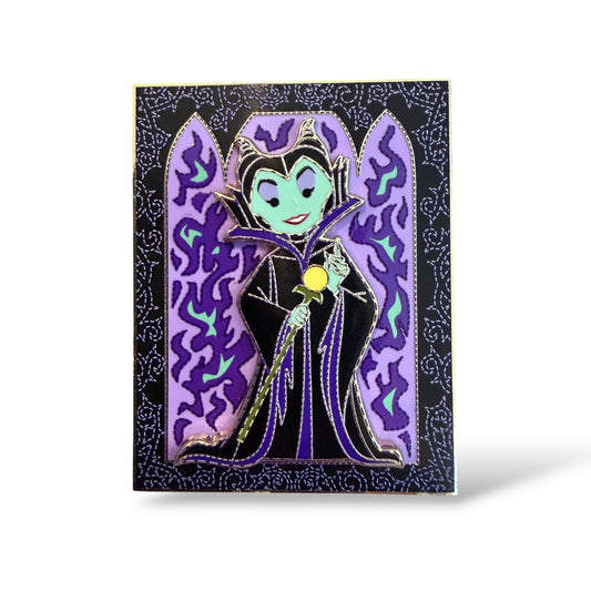 DSSH Cute Characters in Tapestry Maleficent Pin