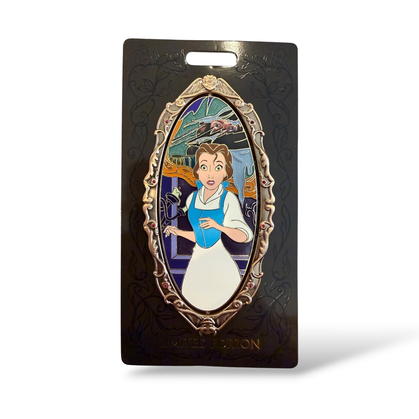 WDI Another Point of View Belle and Beast Spinner Pin