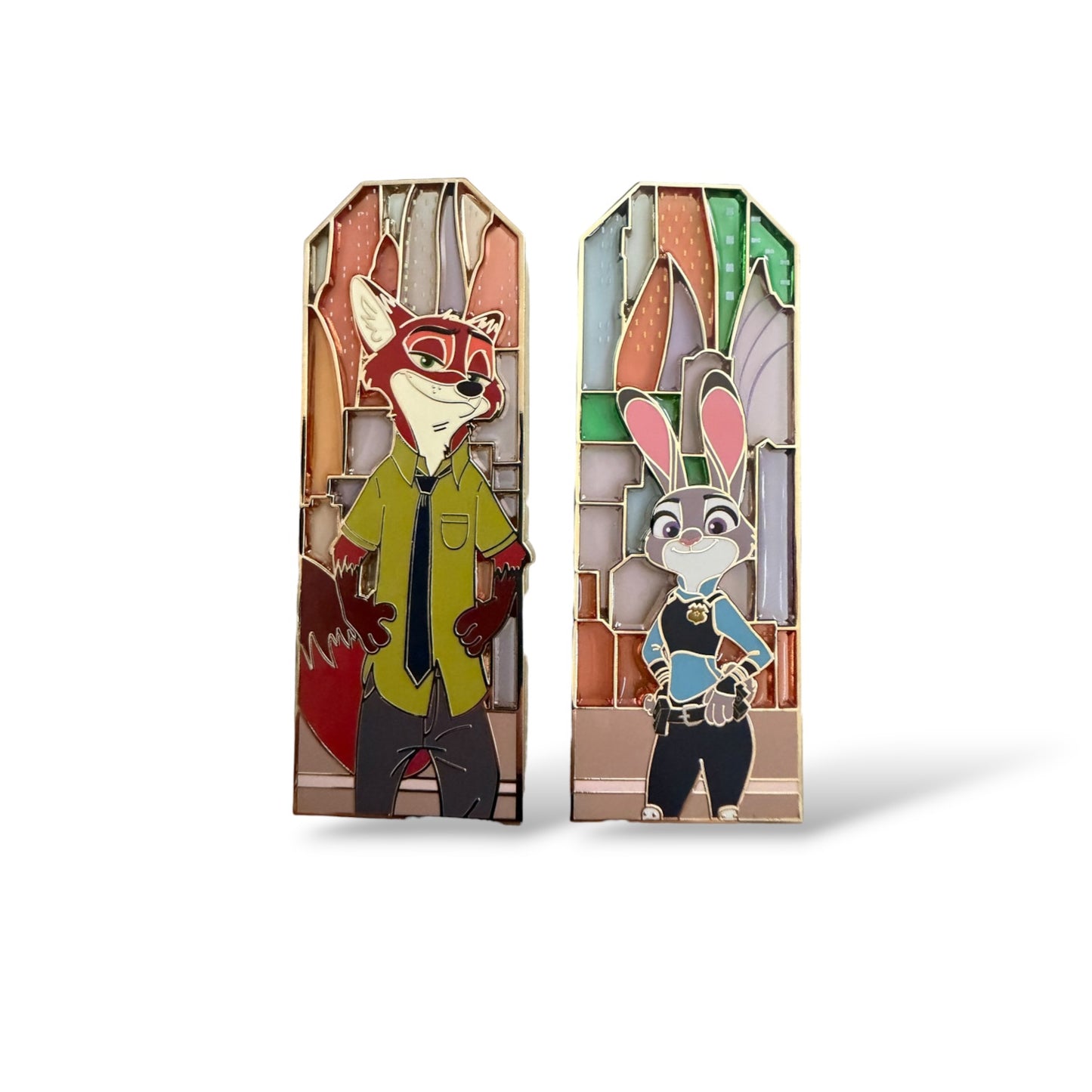 DSSH Duos Zootopia Stain Glass Pin Set