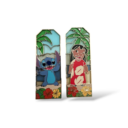 DSSH Duos Lilo & Stitch Stain Glass Pin Set