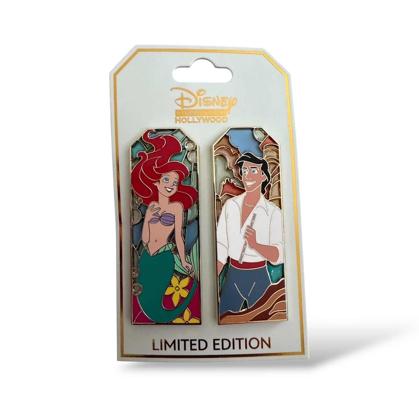 DSSH Duos The Little Mermaid Stain Glass Pin Set