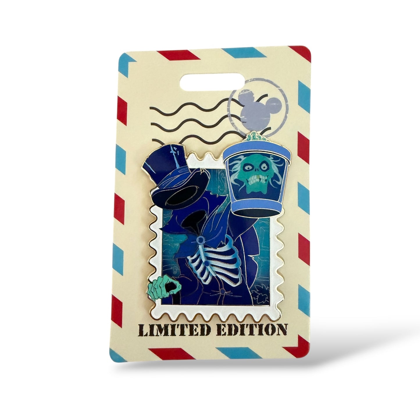 WDI Disney Park Stamps Hatbox Ghost Pin