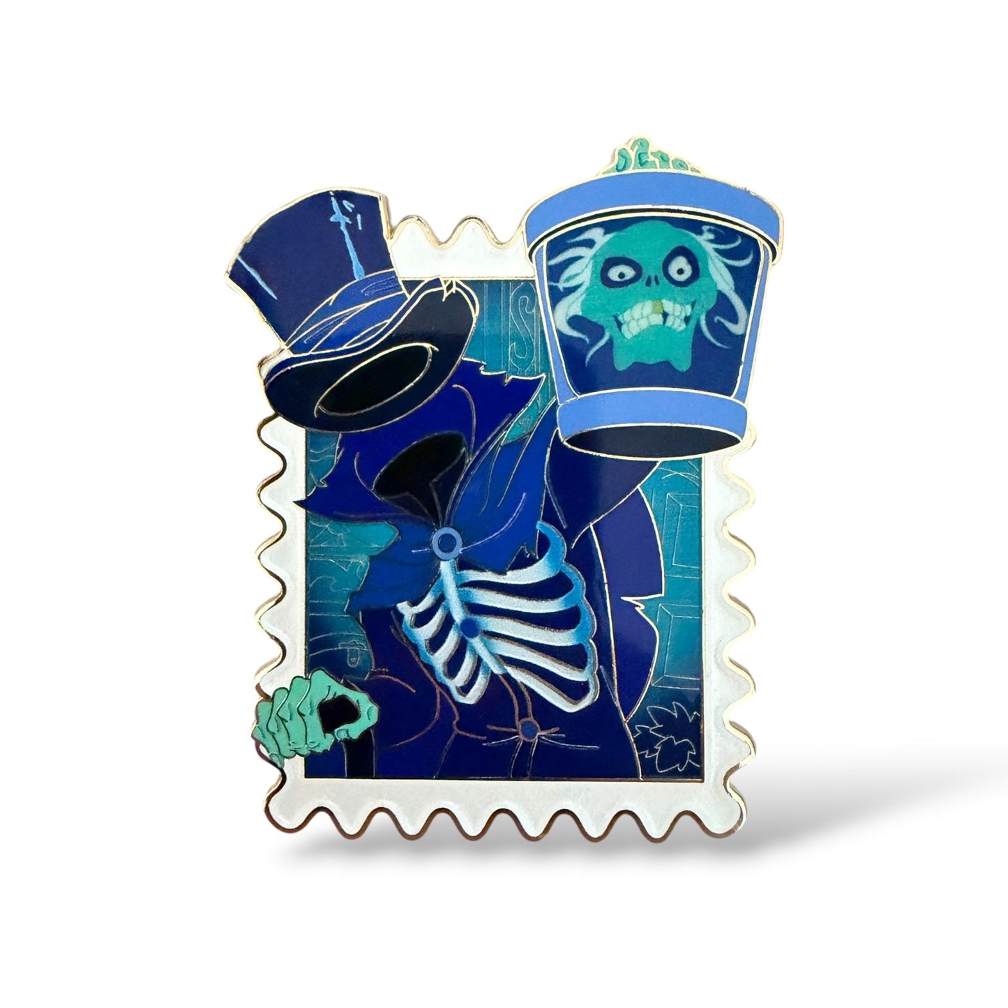 WDI Disney Park Stamps Hatbox Ghost Pin