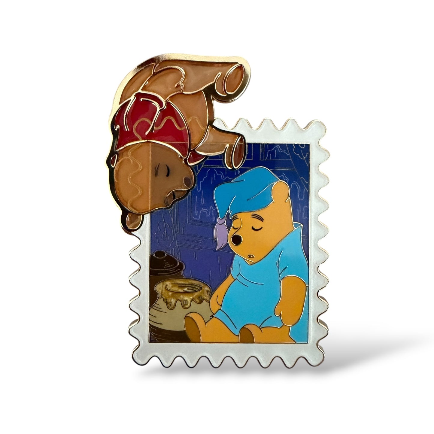 WDI Disney Park Stamps Winnie The Pooh Pin