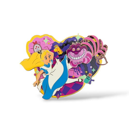 DEC Epic Rivals Alice and Cheshire Cat Jumbo Pin