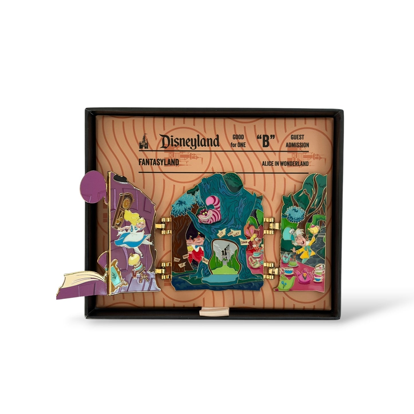 WDI Disney Attraction Panoramas Alice in Wonderland Hinged Jumbo Pin