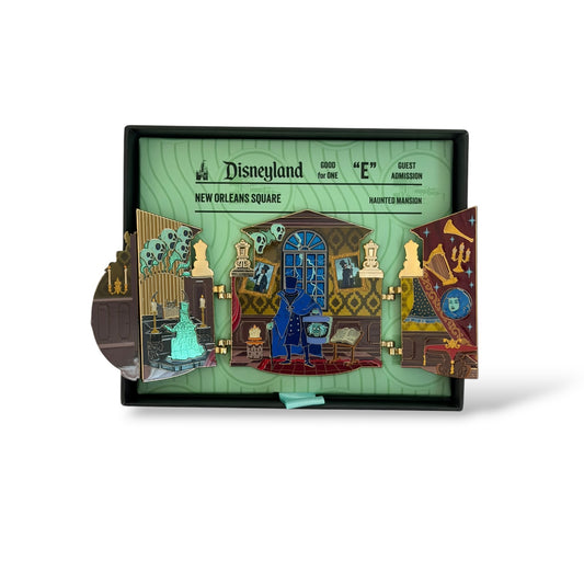 WDI Disney Attraction Panoramas Haunted Mansion Hinged Jumbo Pin