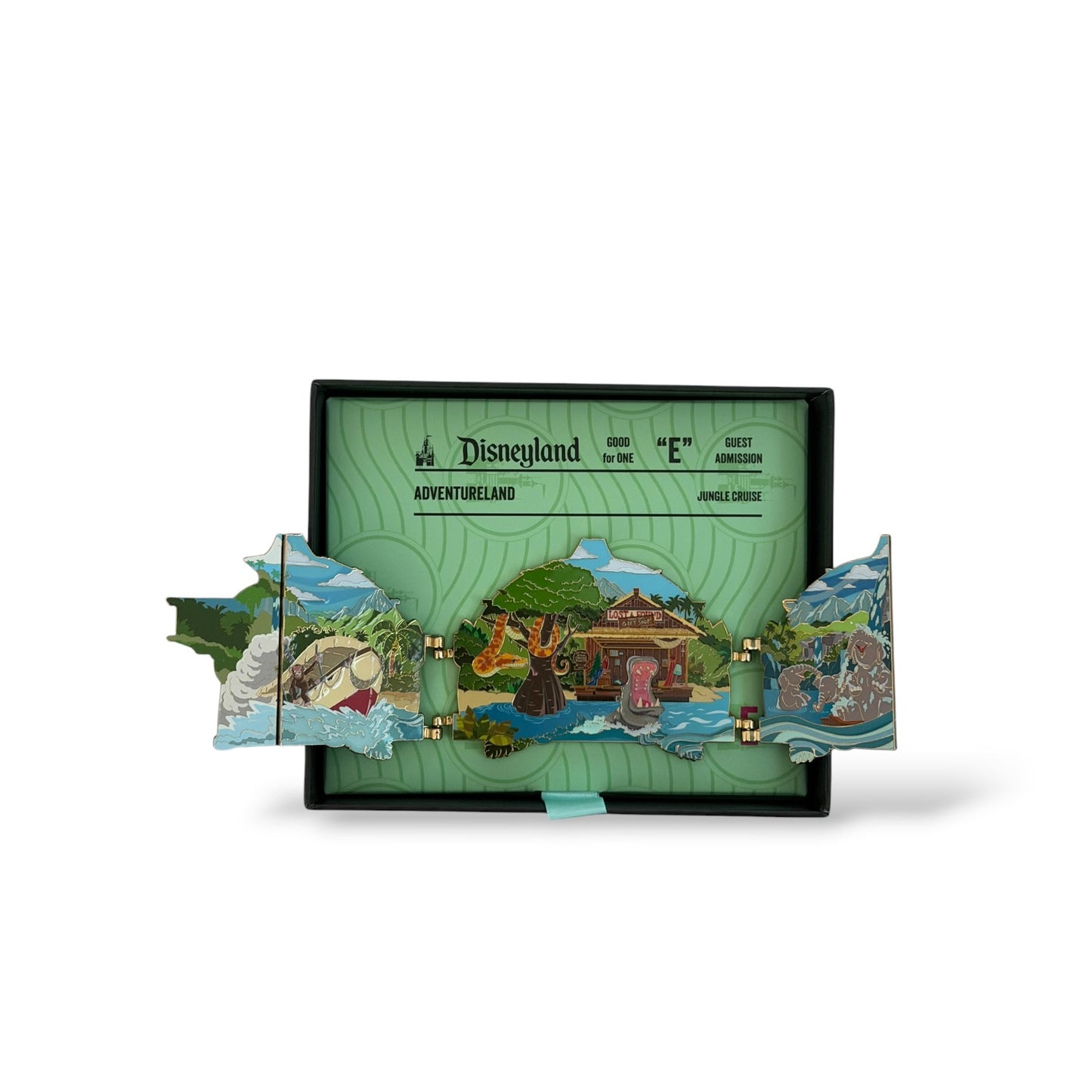 WDI Disney Attraction Panoramas Jungle Cruise Hinged Jumbo Pin