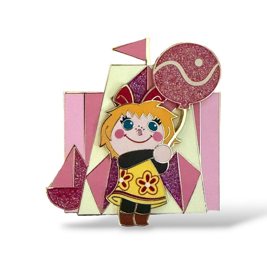 Disney Store Beyond The Magic Classic Attractions Pin and Lithograph It's a Small World Set