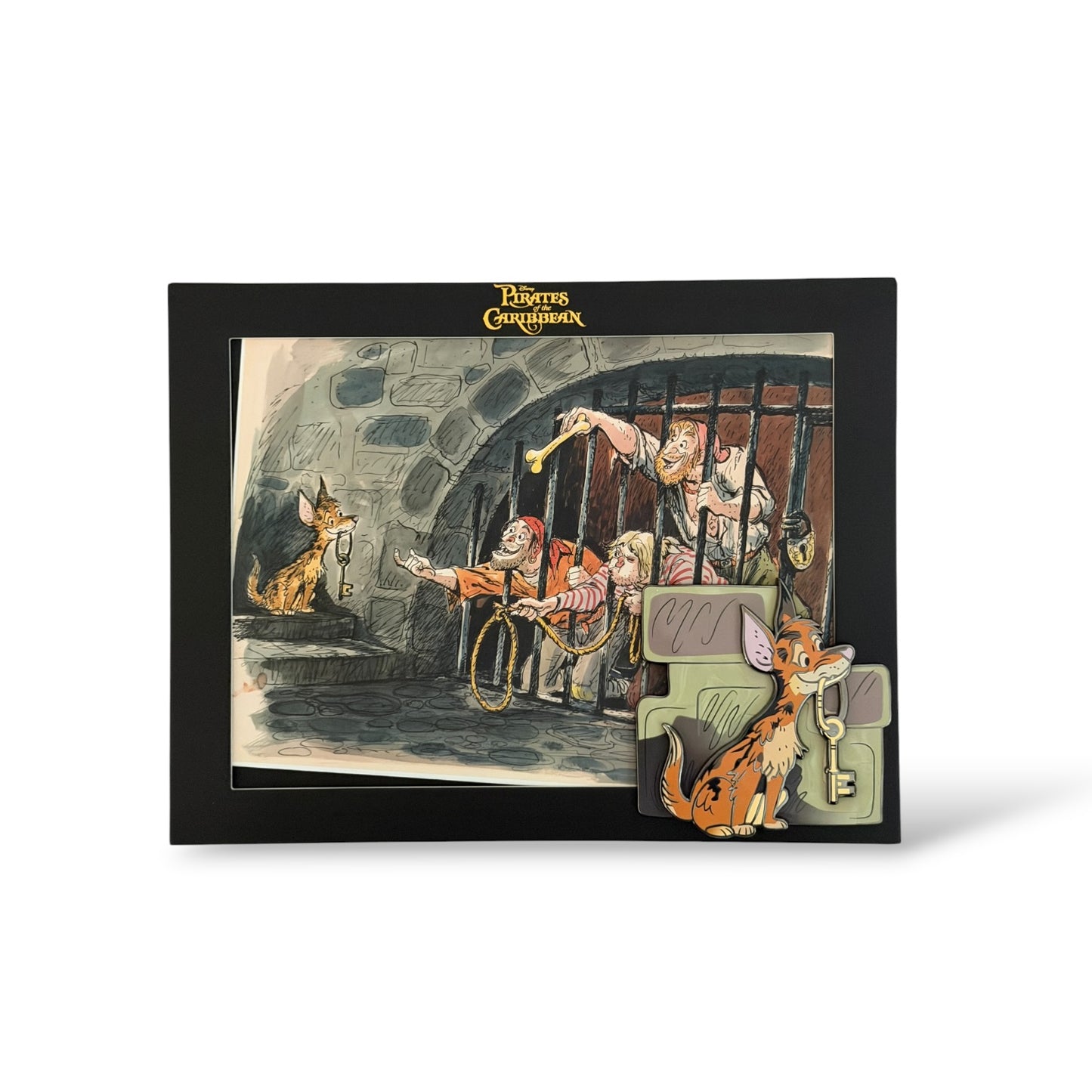 Disney Store Beyond The Magic Classic Attractions Pin and Lithograph Pirates of The Caribbean Set