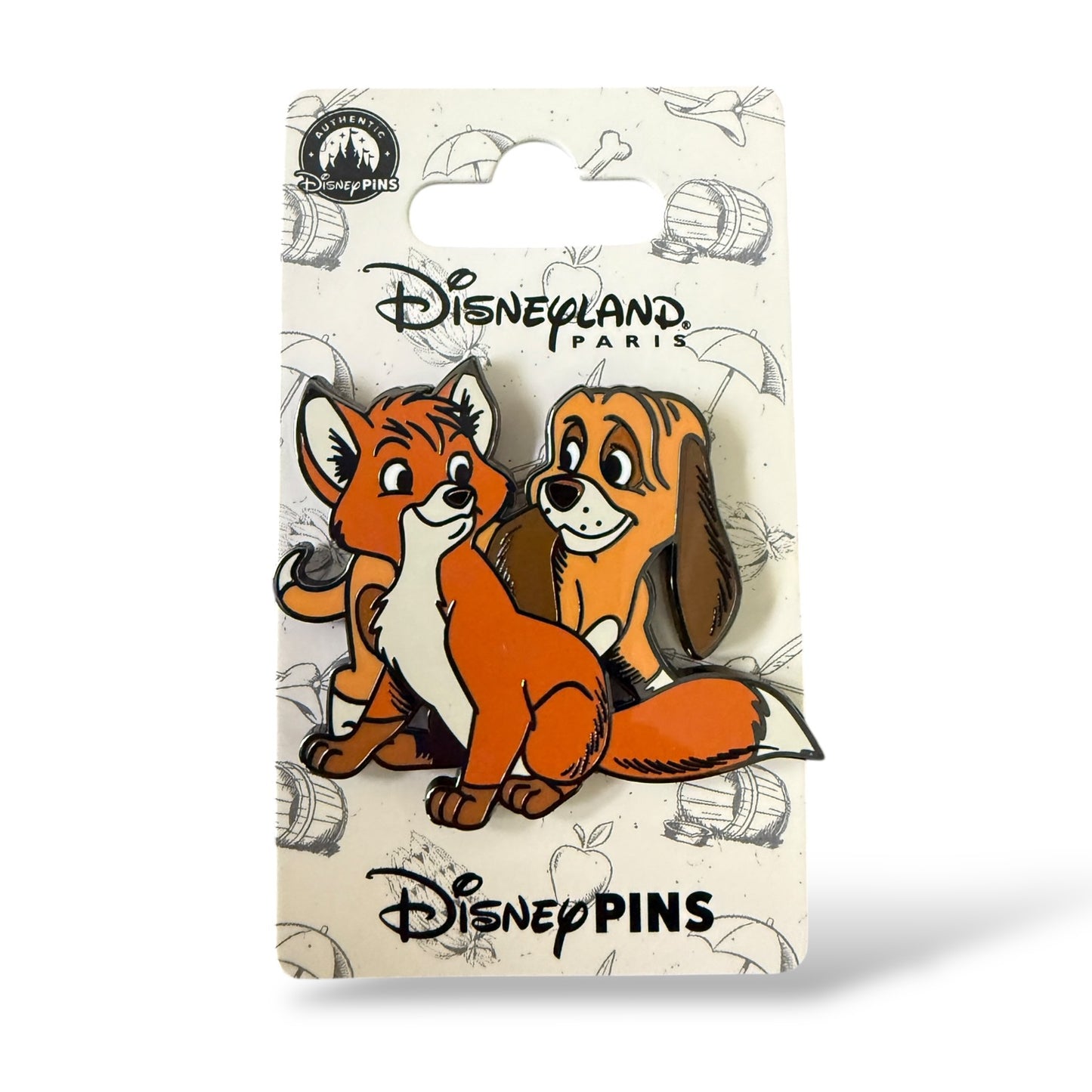 DLRP The Fox and The Hound Tod and Copper Pin