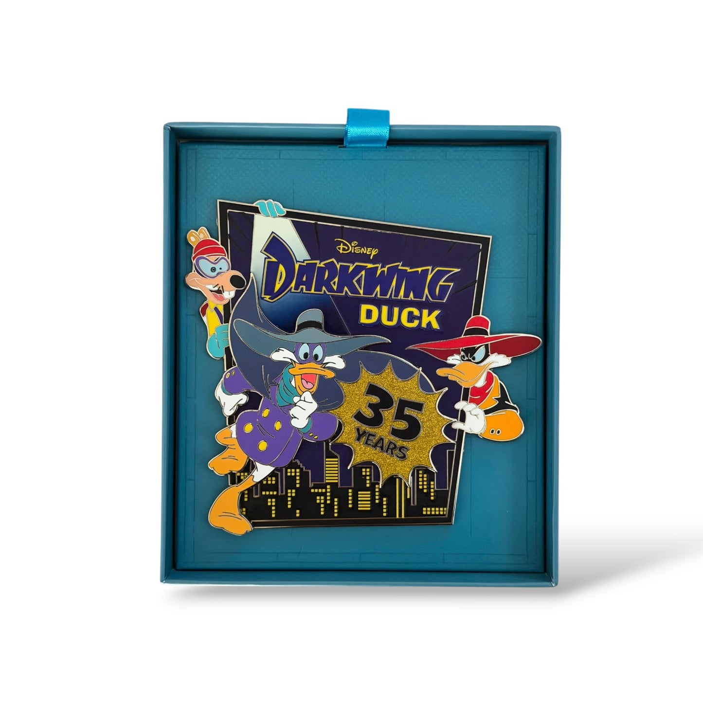 Disney Store Beyond The Magic Darkwing Duck 35th Anniversary Jumbo Pin
