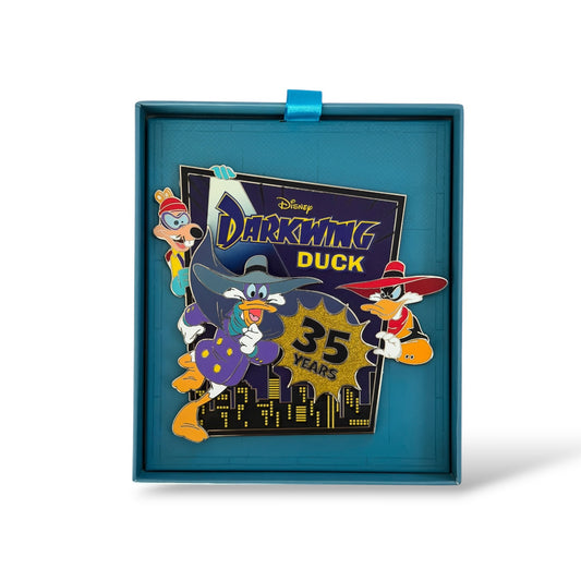 Disney Store Beyond The Magic Darkwing Duck 35th Anniversary Jumbo Pin