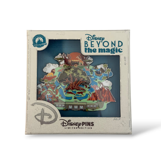 Disney Store Beyond The Magic Park Maps Series Animal Kingdom Jumbo Pin