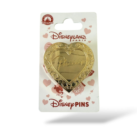 DLRP Heart-Shaped Prince Lockets Phillip Hinge Pin