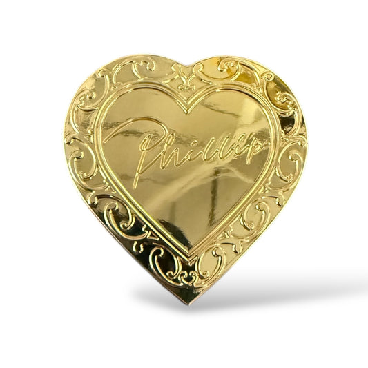 DLRP Heart-Shaped Prince Lockets Phillip Hinge Pin