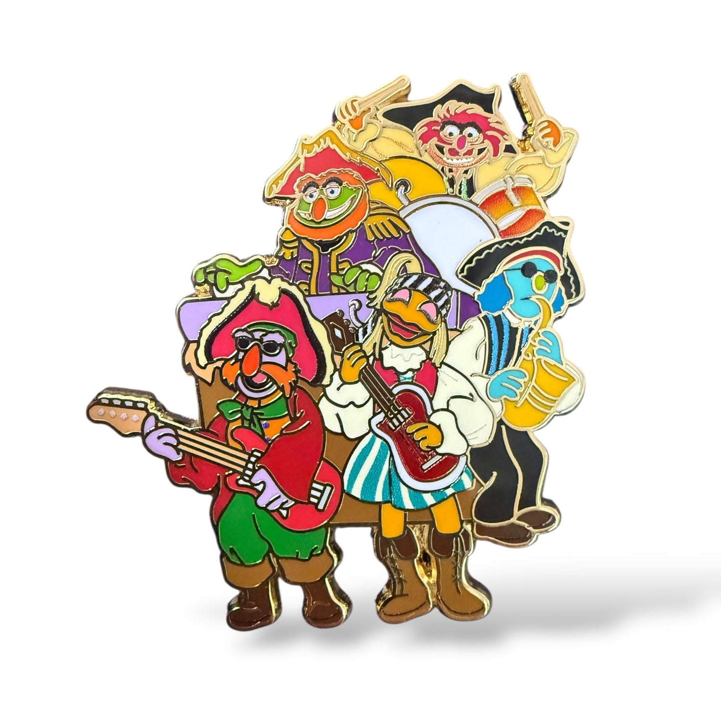 WDI Muppet Treasure Island 30th Anniversary Mystery Dr Teeth and the Electric Mayhem as a Pirate Band Pin