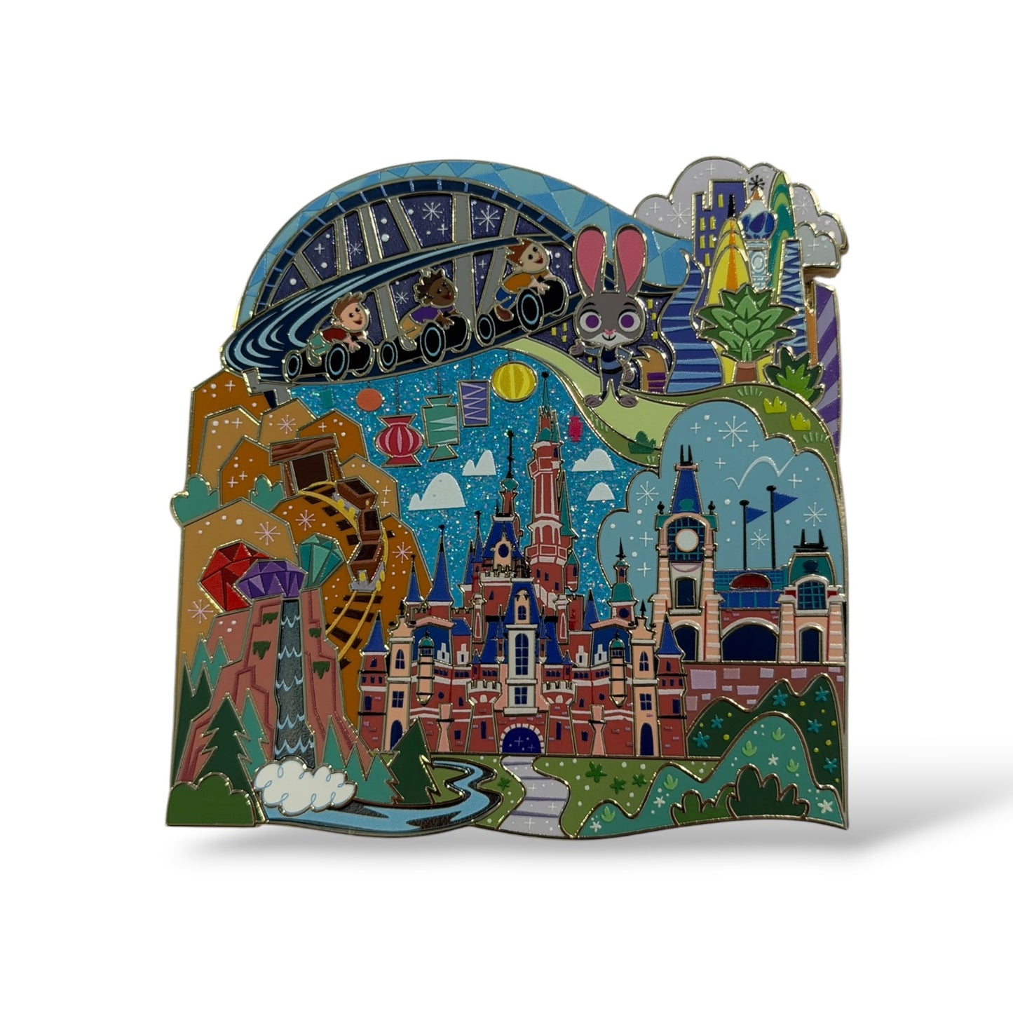 WDI Around The World Parks To Ports Shanghai Disneyland Pin